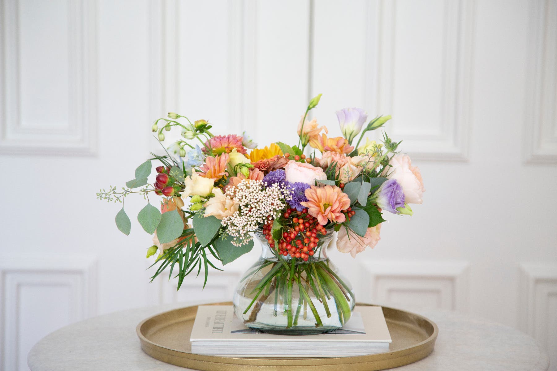 5 Glass Rosie Posie Vase