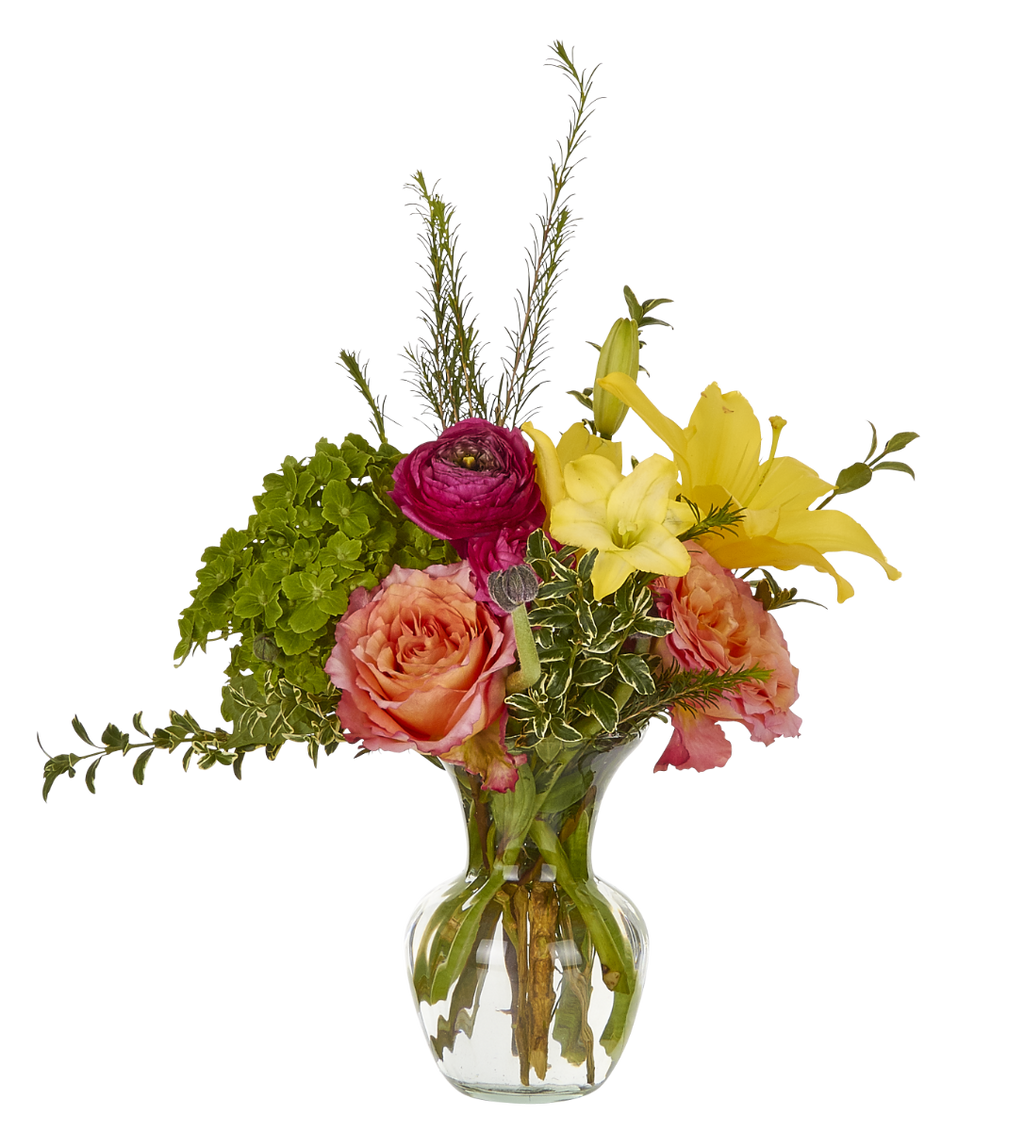 6.75 Flared Clear Glass Vases, 24-Case