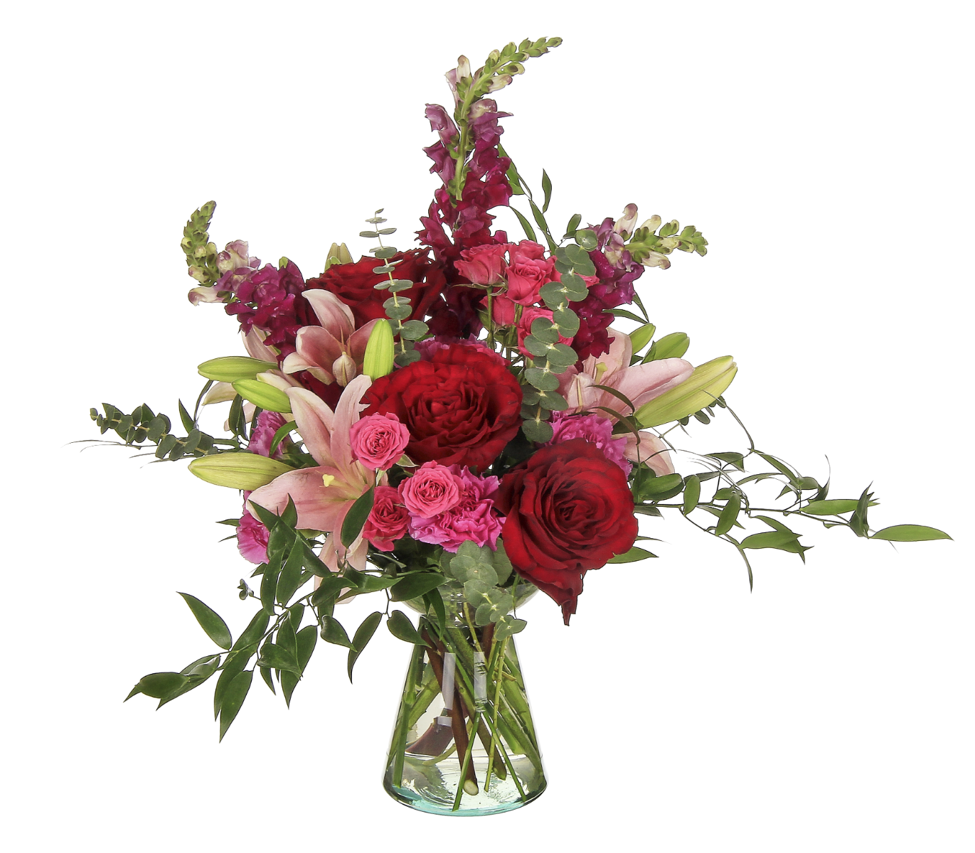7.75 Lisbon Clear Glass Vases, 12-Case