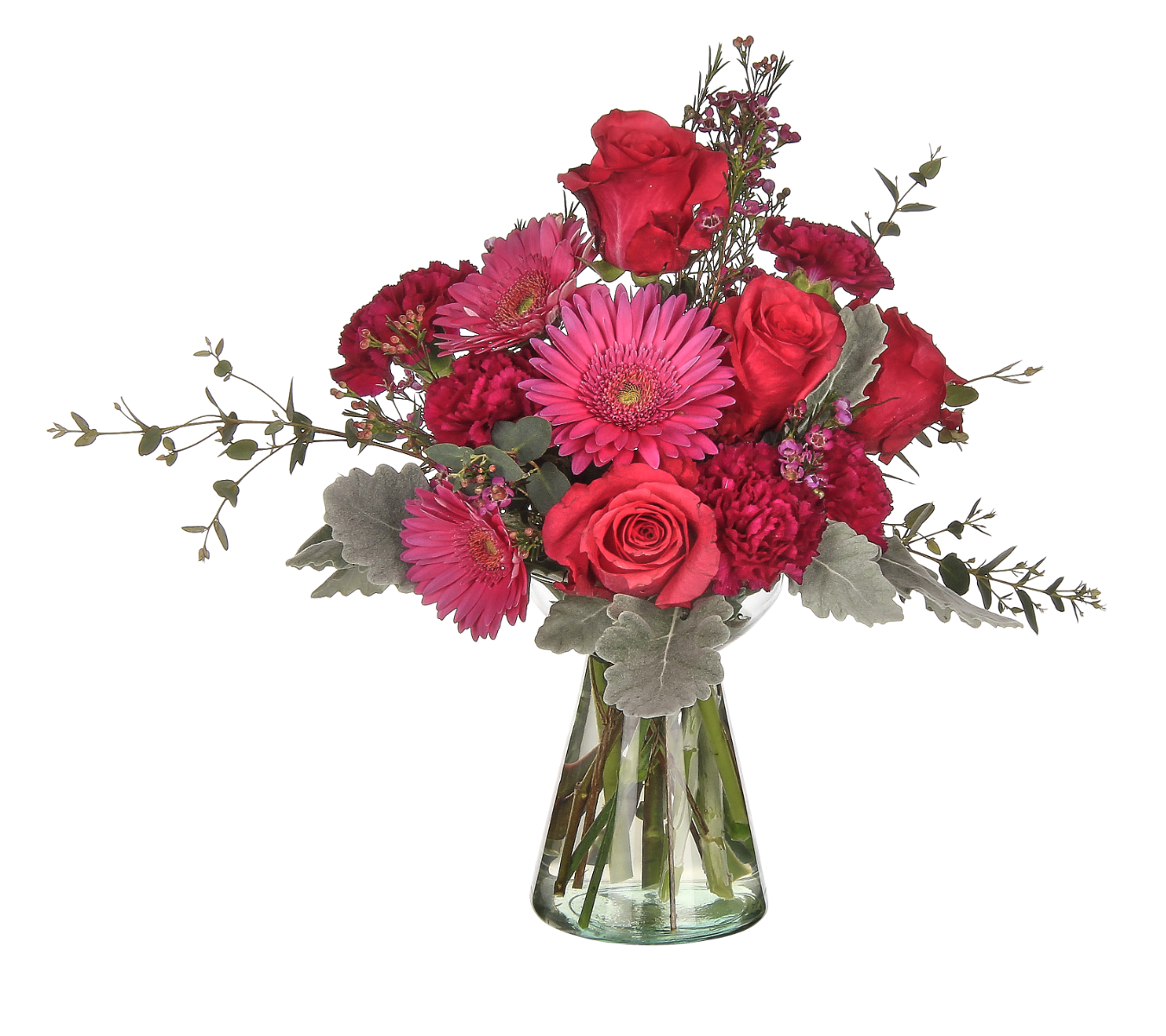 6.75 Clear Glass Flared Vases, 12-Case