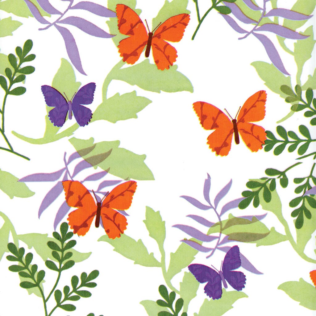 30 Butterfly Print Paper Roll