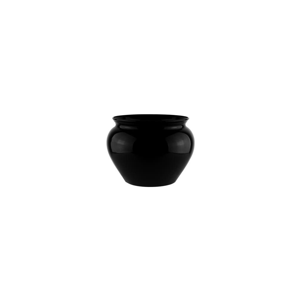 4.25 Black Plastic Jardiniere Bowl