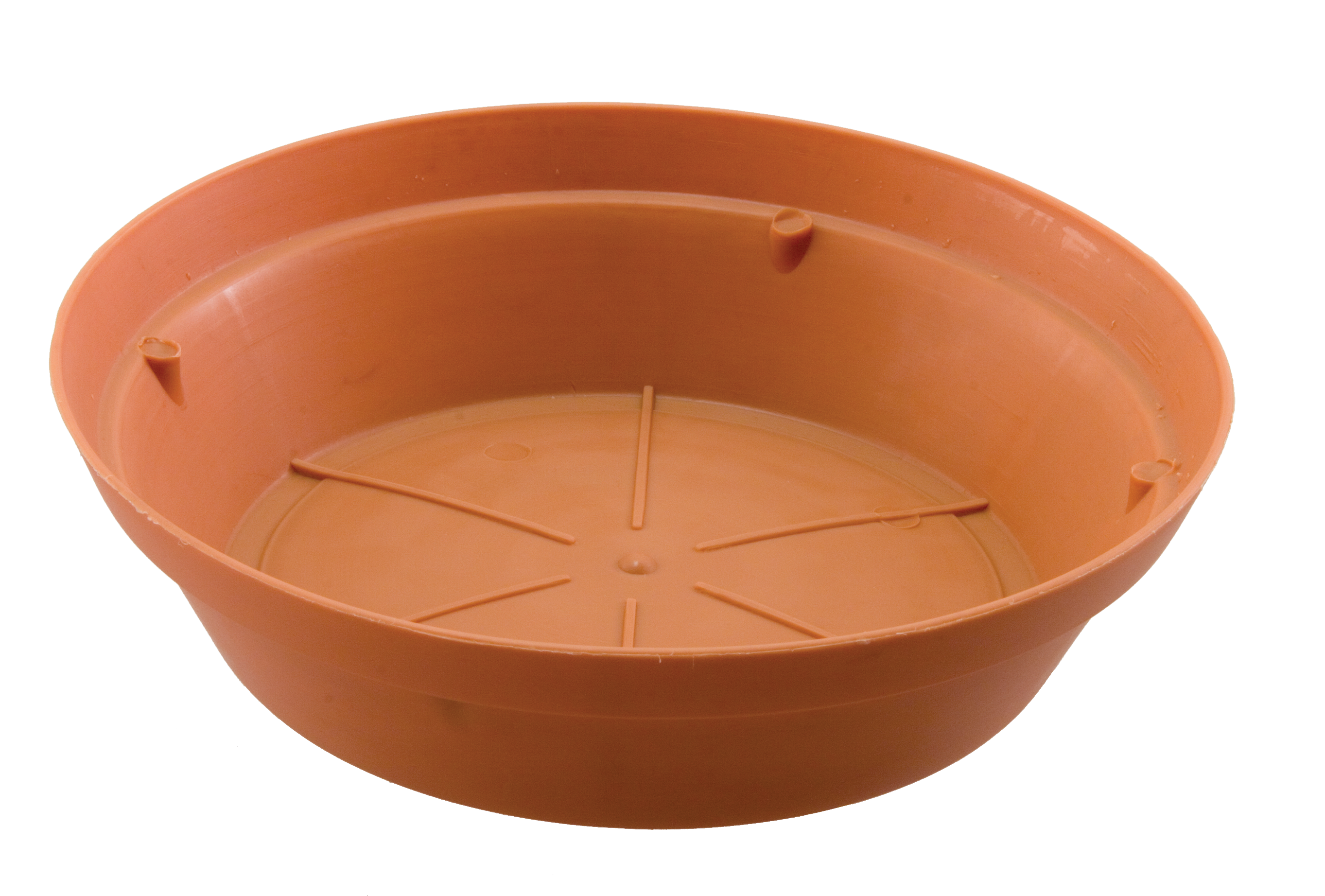 6 Round Clay Plastic Saucer