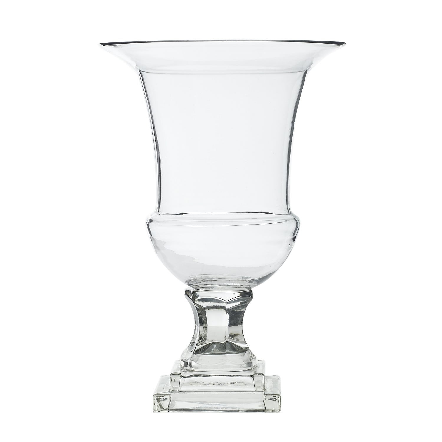 8 x 11.75 Ellewood Glass Clear Urn