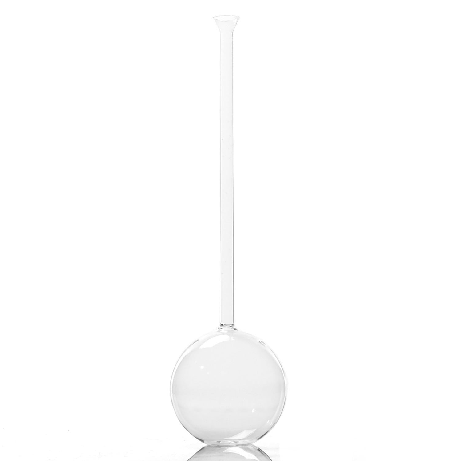 6.5 x 23 Guru Glass Clear Bud Vase