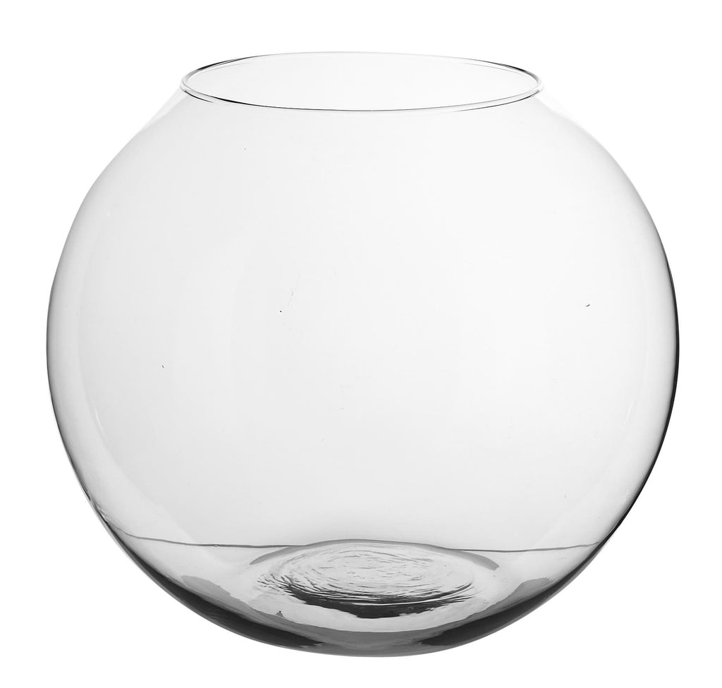 12 Clear Glass Bubble Bowls, 2-Case