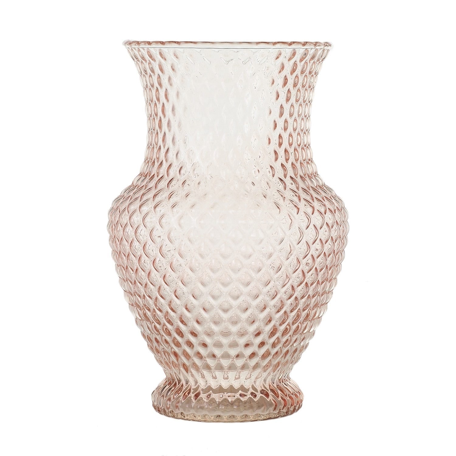 5 x 8 Roseland Pink Glass Vase, 12-Case