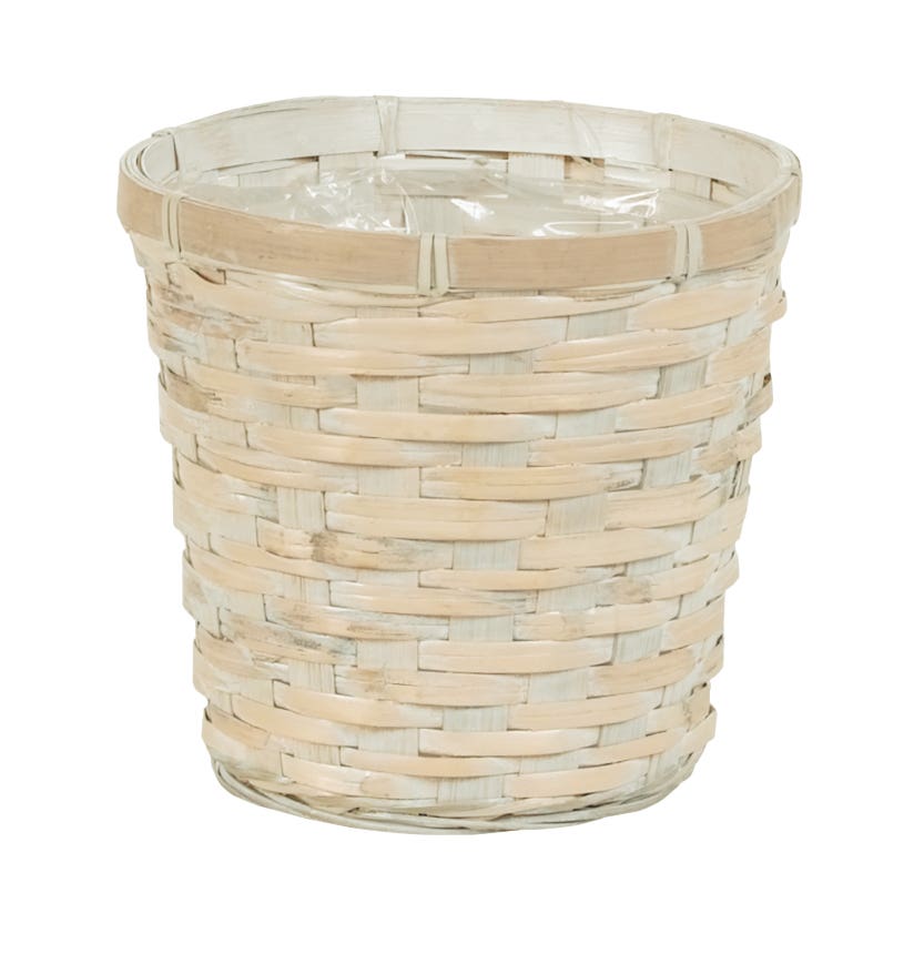 7 Round Bamboo and Rattan Pot Cover
