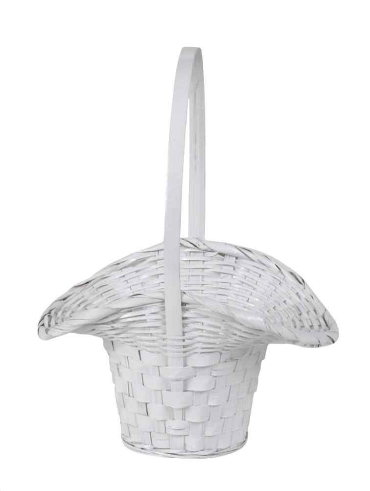 5x6 White Split Wood Princess Basket