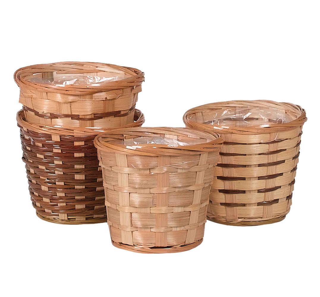 4.5 Assorted Bamboo Pot Cover