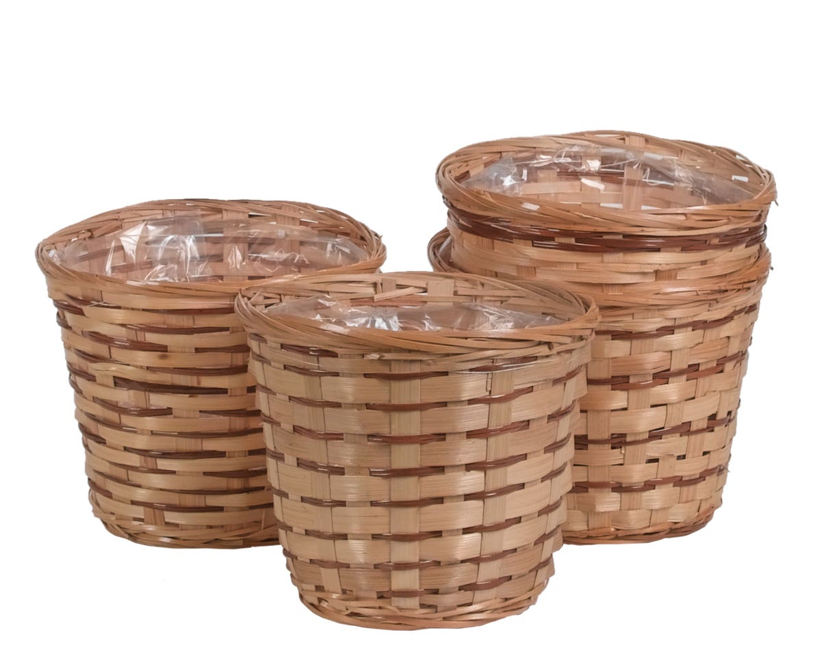 7 Assorted Natural Bamboo Pot Cover