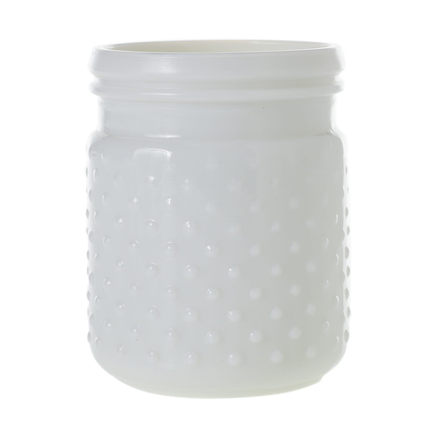 4 x 5 Hobnail White Glass Jar, 24-Case