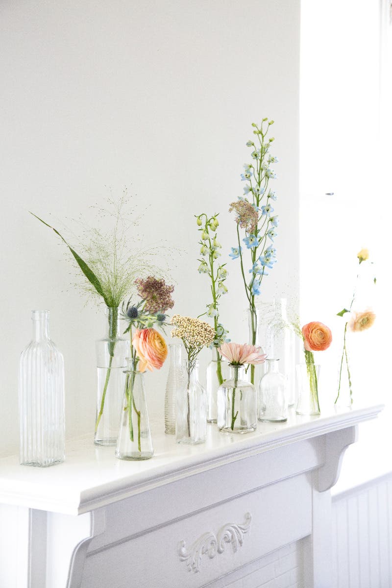 Assorted Glass Vintage Bottles