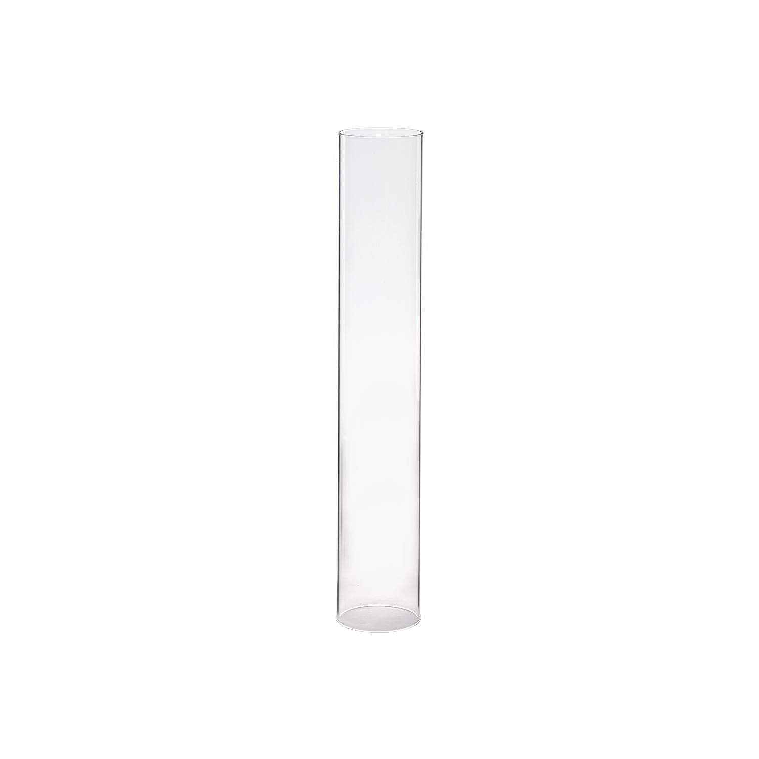 2.5 x 15 Chimney Glass Clear Tube