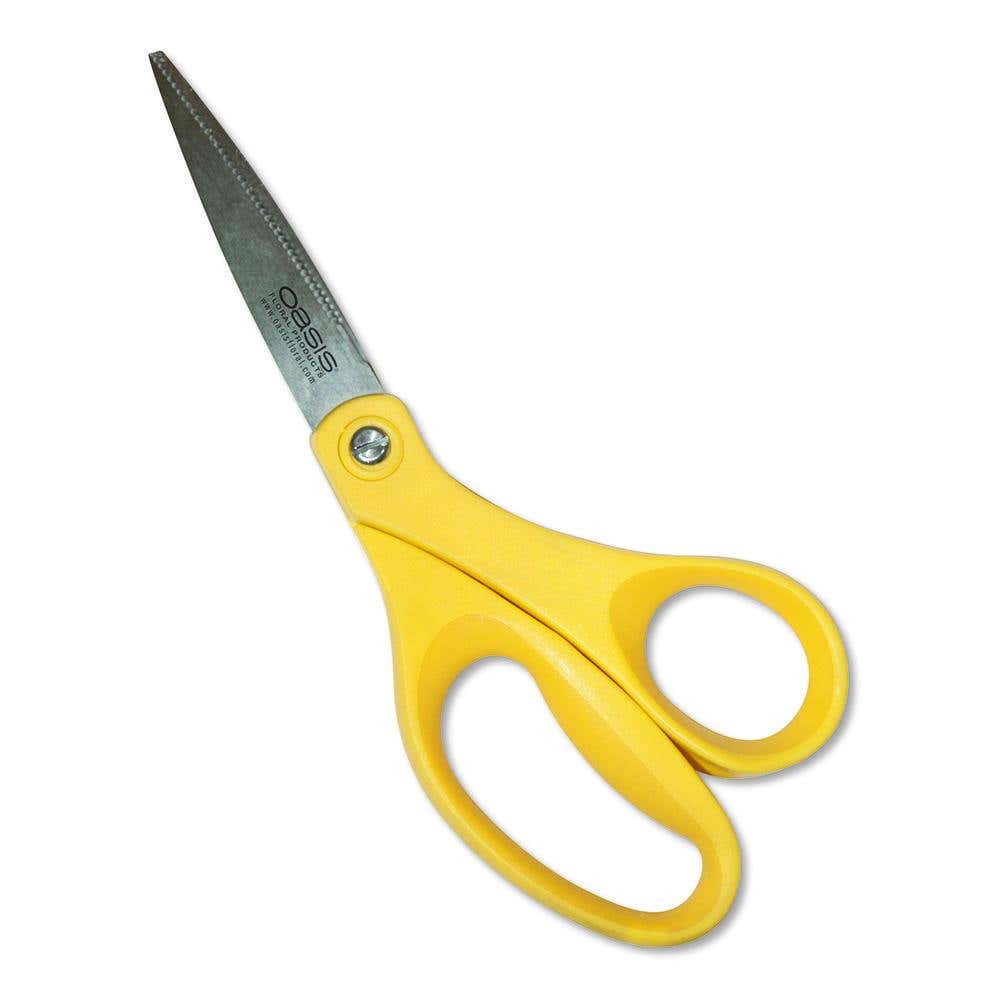 7.25 Yellow Floral Scissors