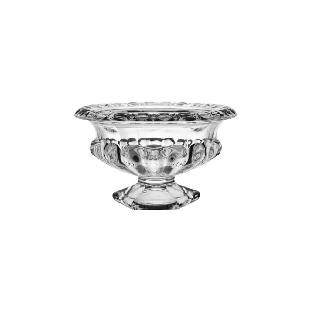 5 Clear Glass Abelia Compote Bowl