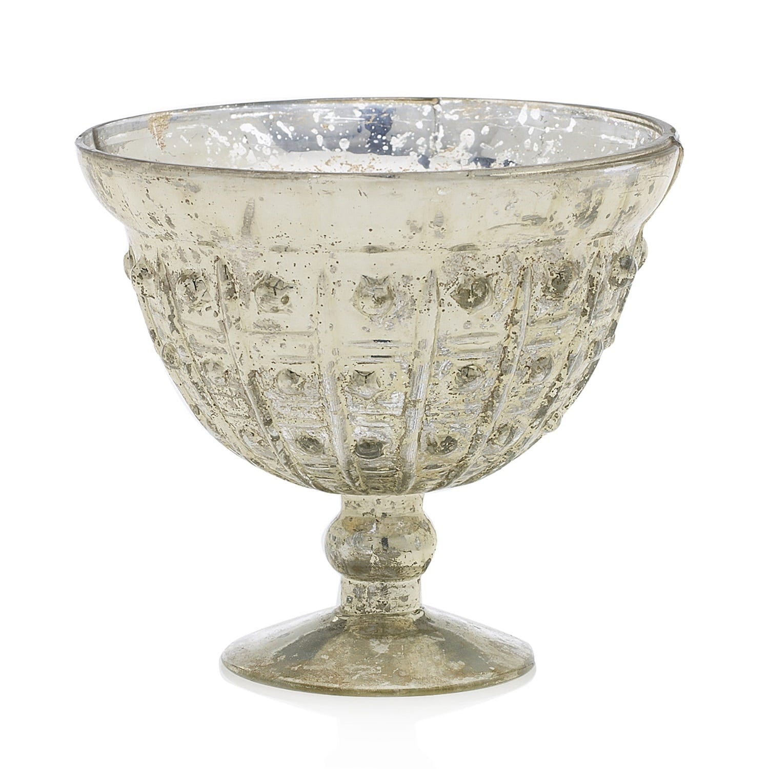 6 x 5 Baleri Silver Glass Compote