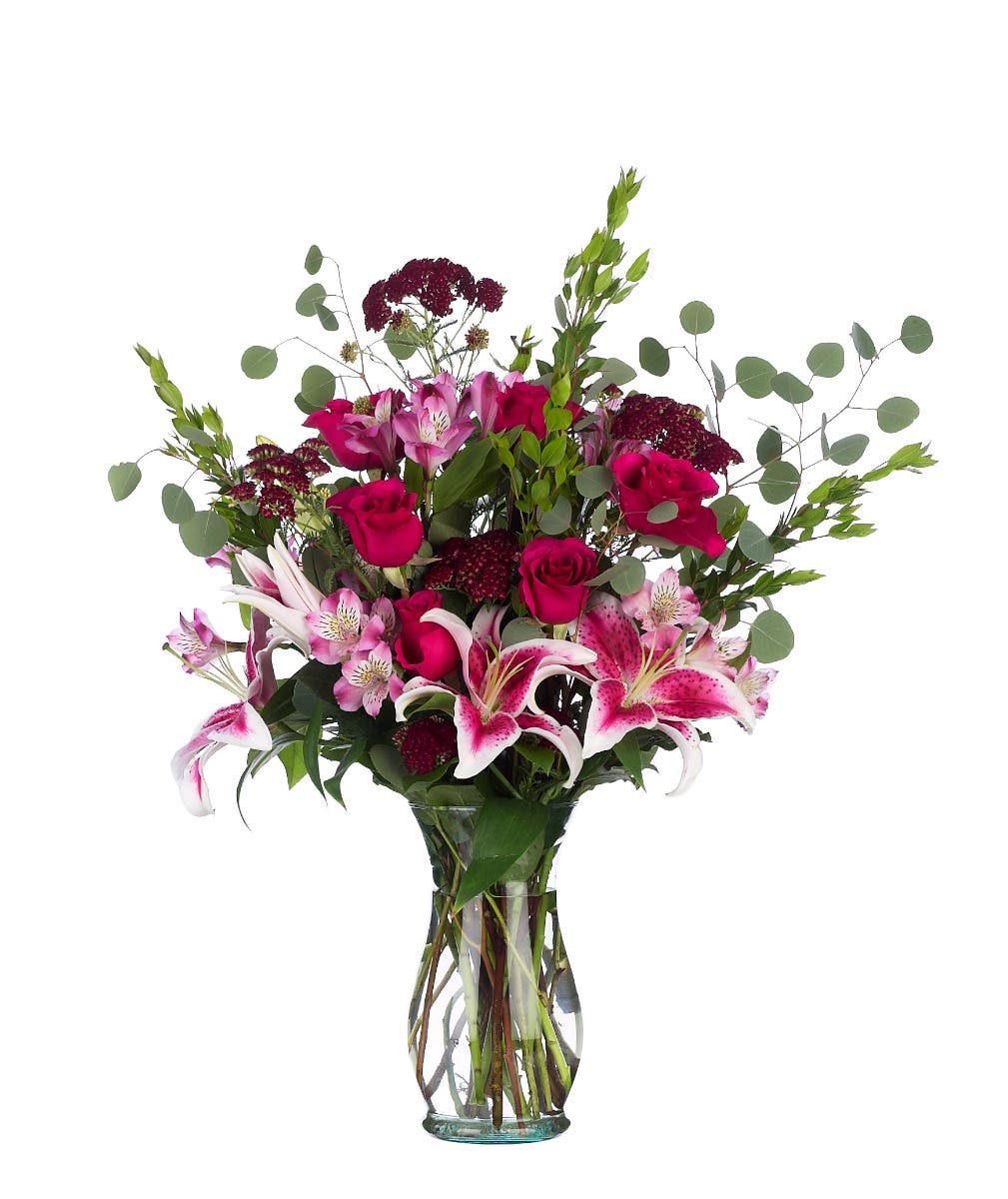 10.5 Gala Clear Glass Vases, 6-Case