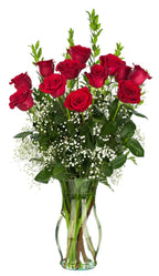 8.5 Gala Clear Glass Vases, 12-Case