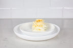 11 White Floral Designer Tray