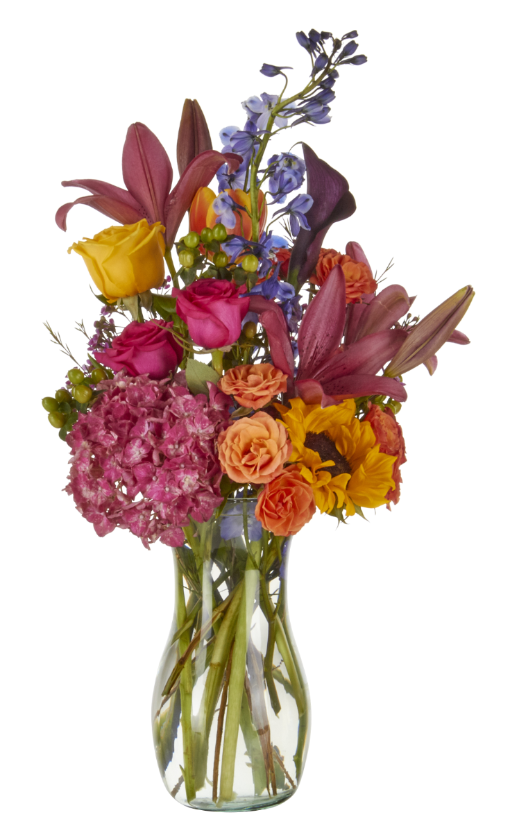 9.75 Clear Glass Vase, 12-Case