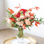 8.75 Clear Glass Bella Vases, 12-Case