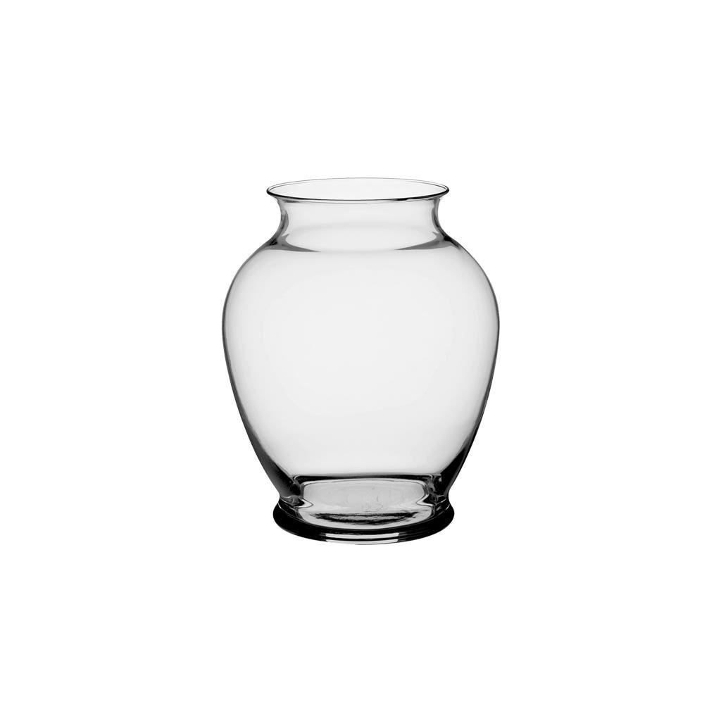 6 Clear Ginger Vases, 12-Case