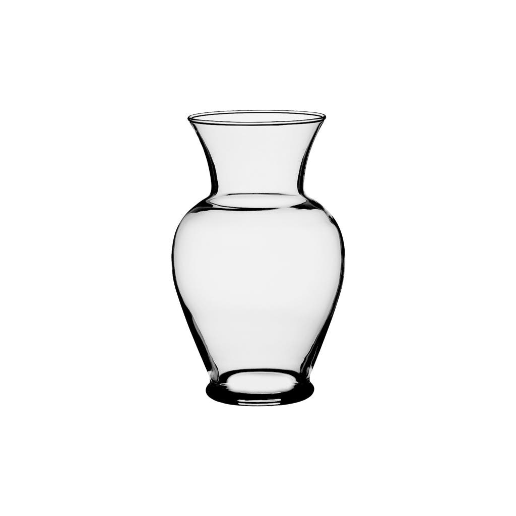 7 Clear Glass Vases, 12-Case