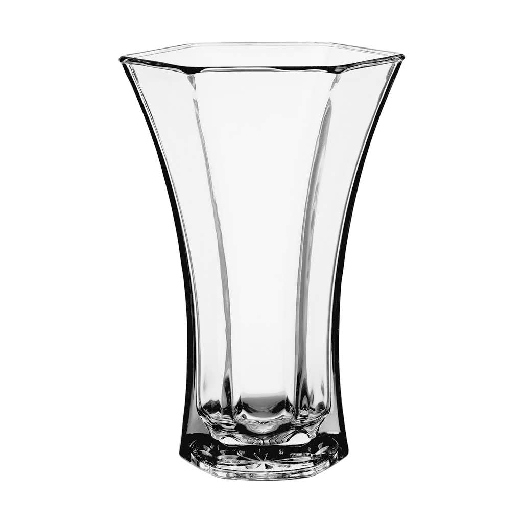 10.375 Clear Flared Vases, 6-Case
