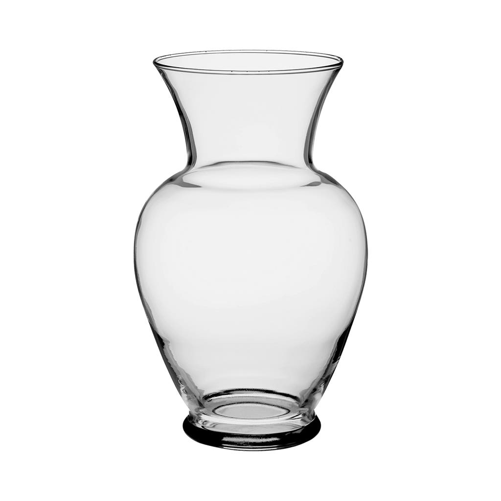 10.625 Clear Glass Vases, 6-Case
