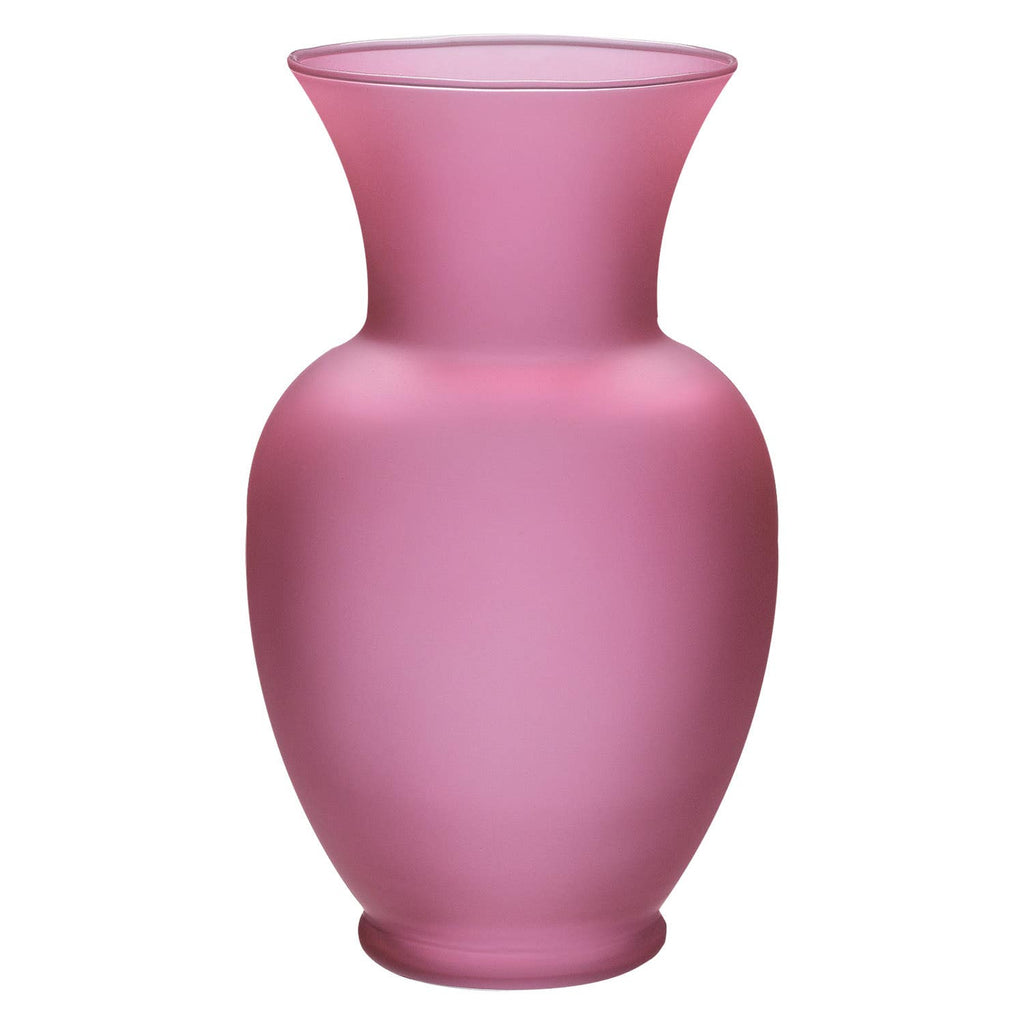 10.625 Matte Rose Glass Vases, 6-Case