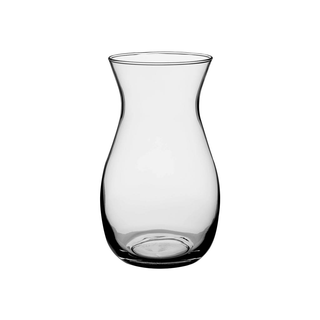 8 Clear Glass Jordan Vases, 12-Case