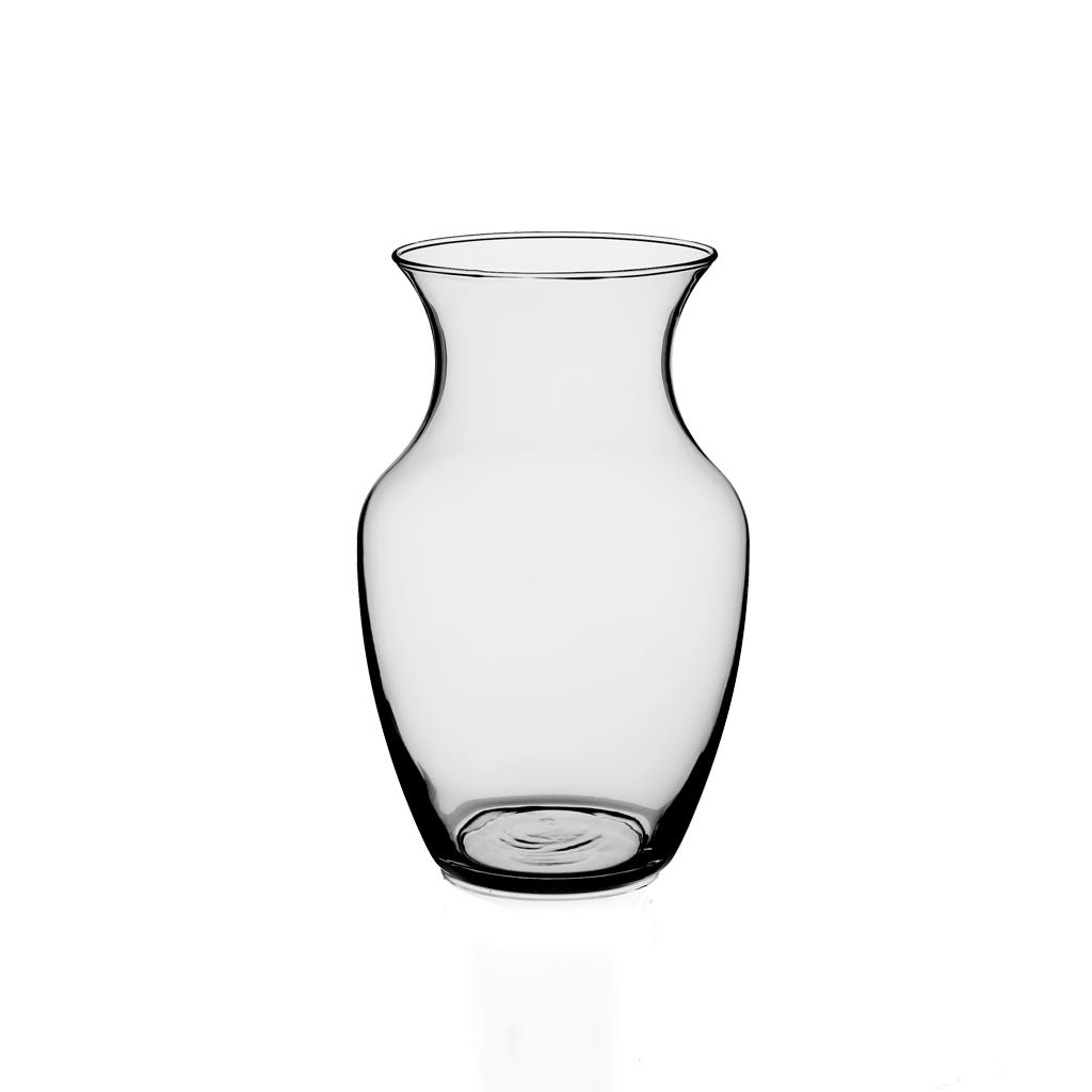 5 x 8 Clear Glass Rose Vases, 12-Case