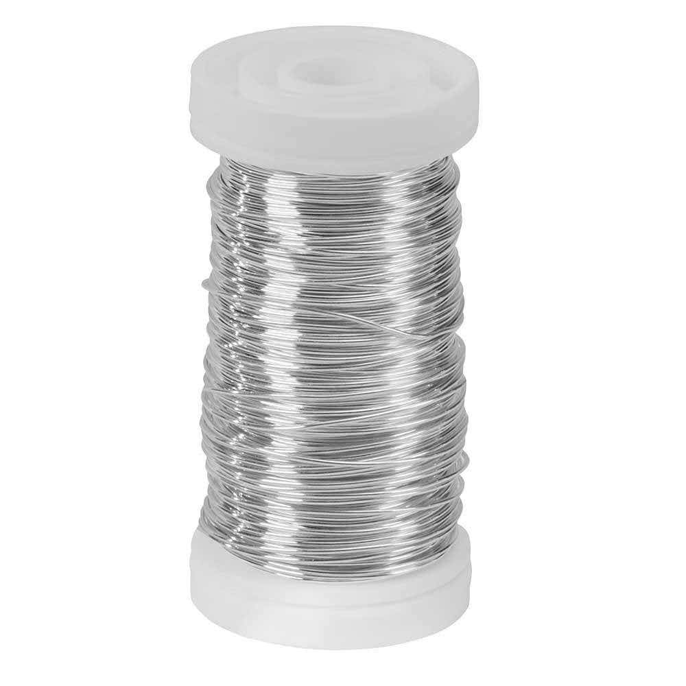164' Silver 24 Gauge Metallic Wire