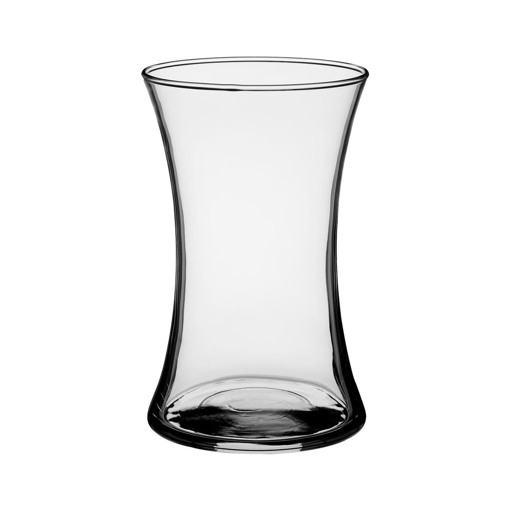 8 Small Clear Gathering Vases, 9-Case