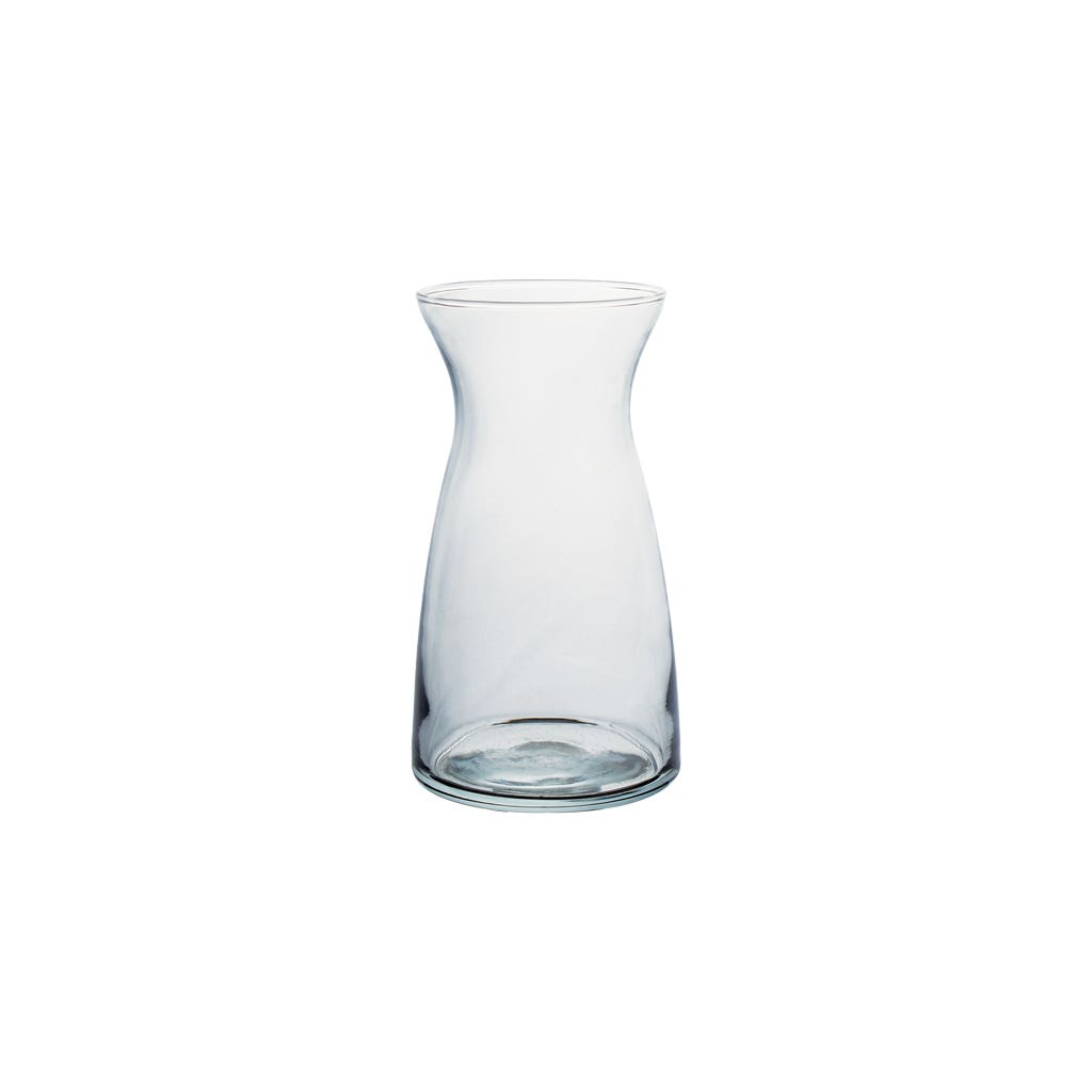 6.375 Clear Glass Vibe Vases, 12-Case
