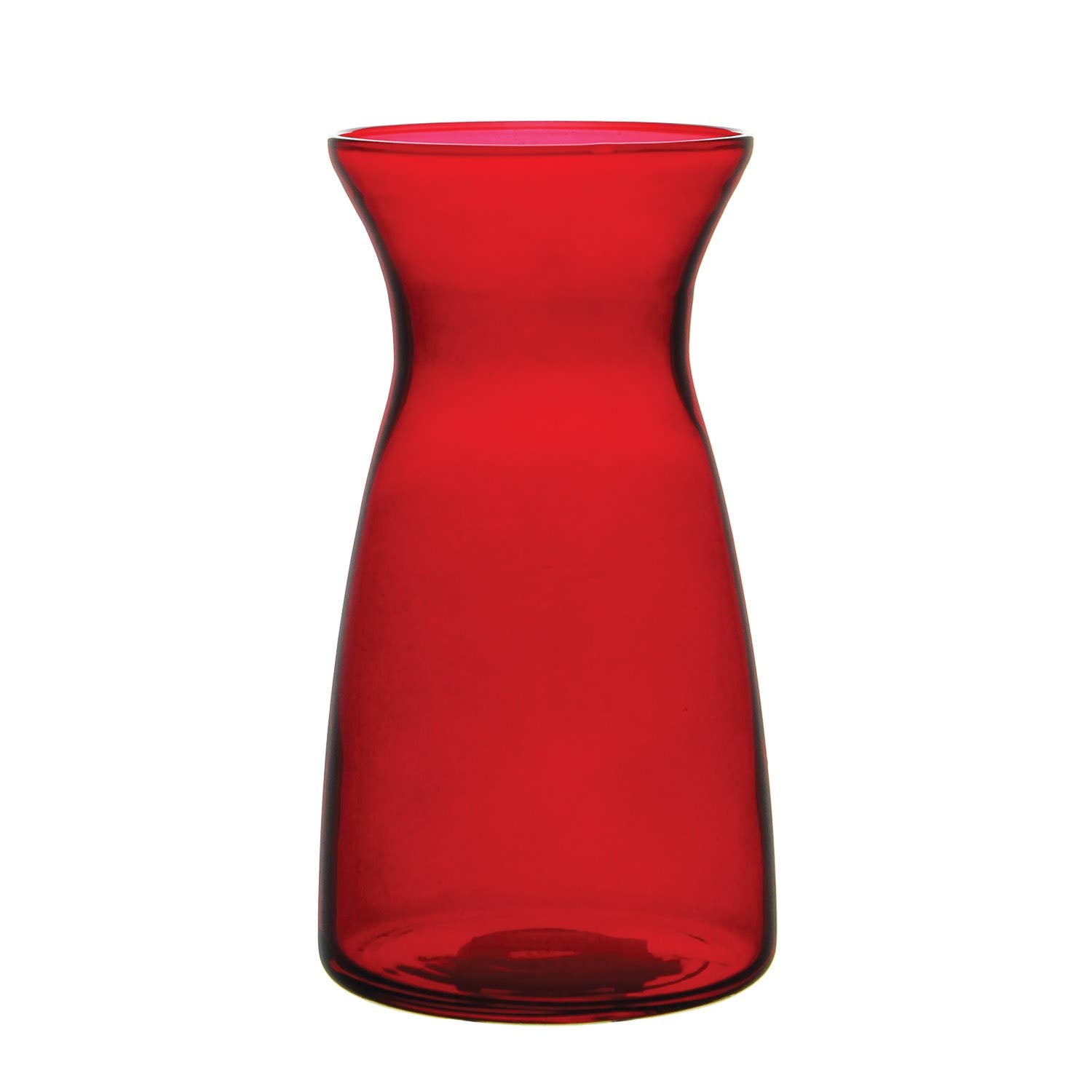 6.375 Red Vibe Glass Vases, 12-Case