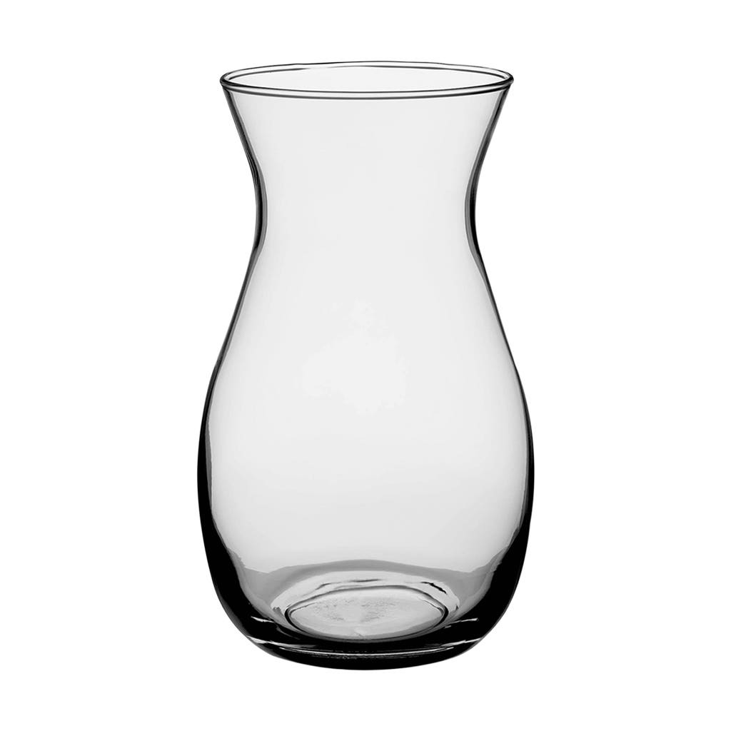 10.625 Clear Glass Jordan Vases, 6
