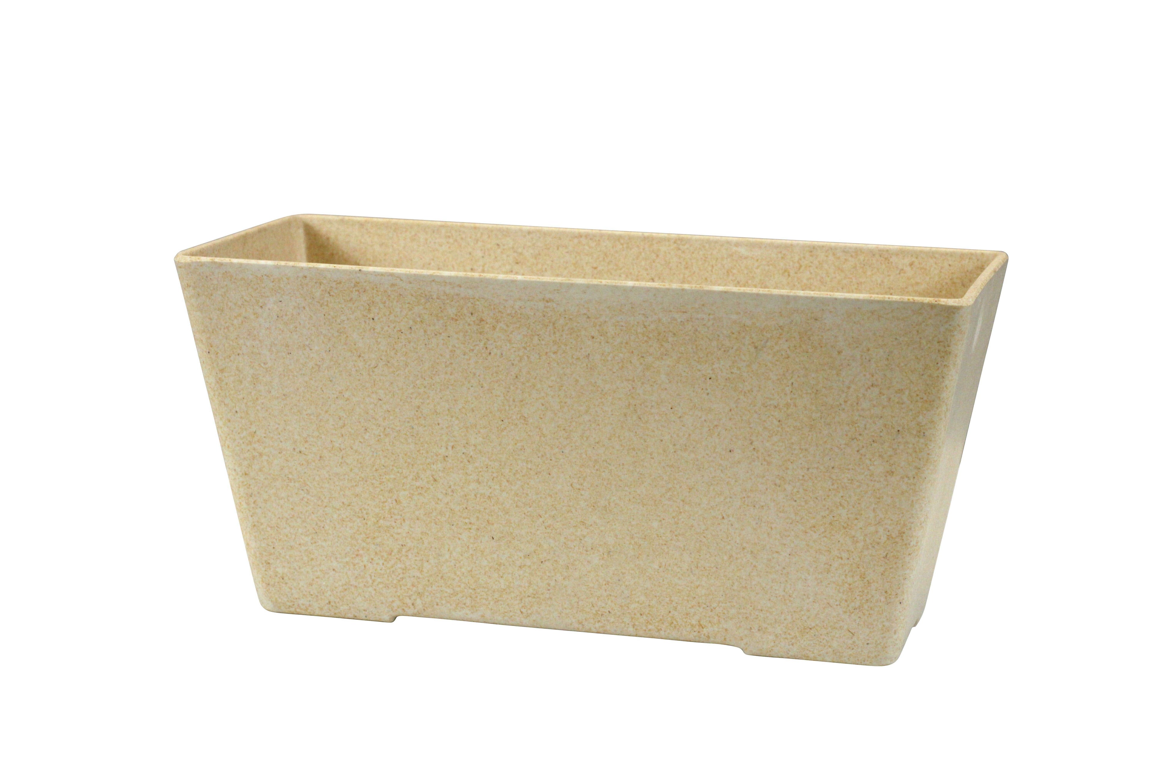 OASIS ECOssentials Bamboo Rectangle Planter, 6-Case