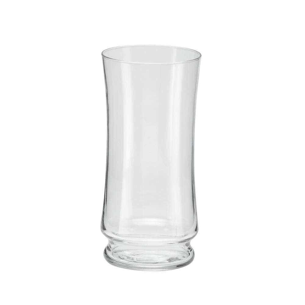 9.5 Clear Glass Grace Vases, 12-Case