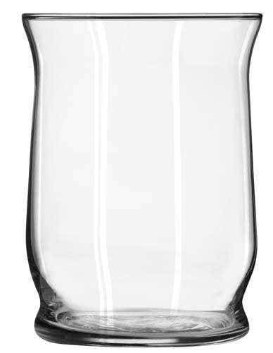 6 Clear Hurricane Vases, 4-Case