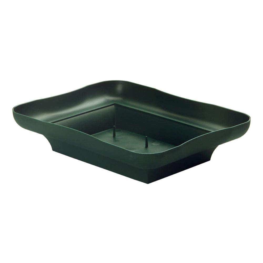 Pine Green Plastic Centerpiece Tray