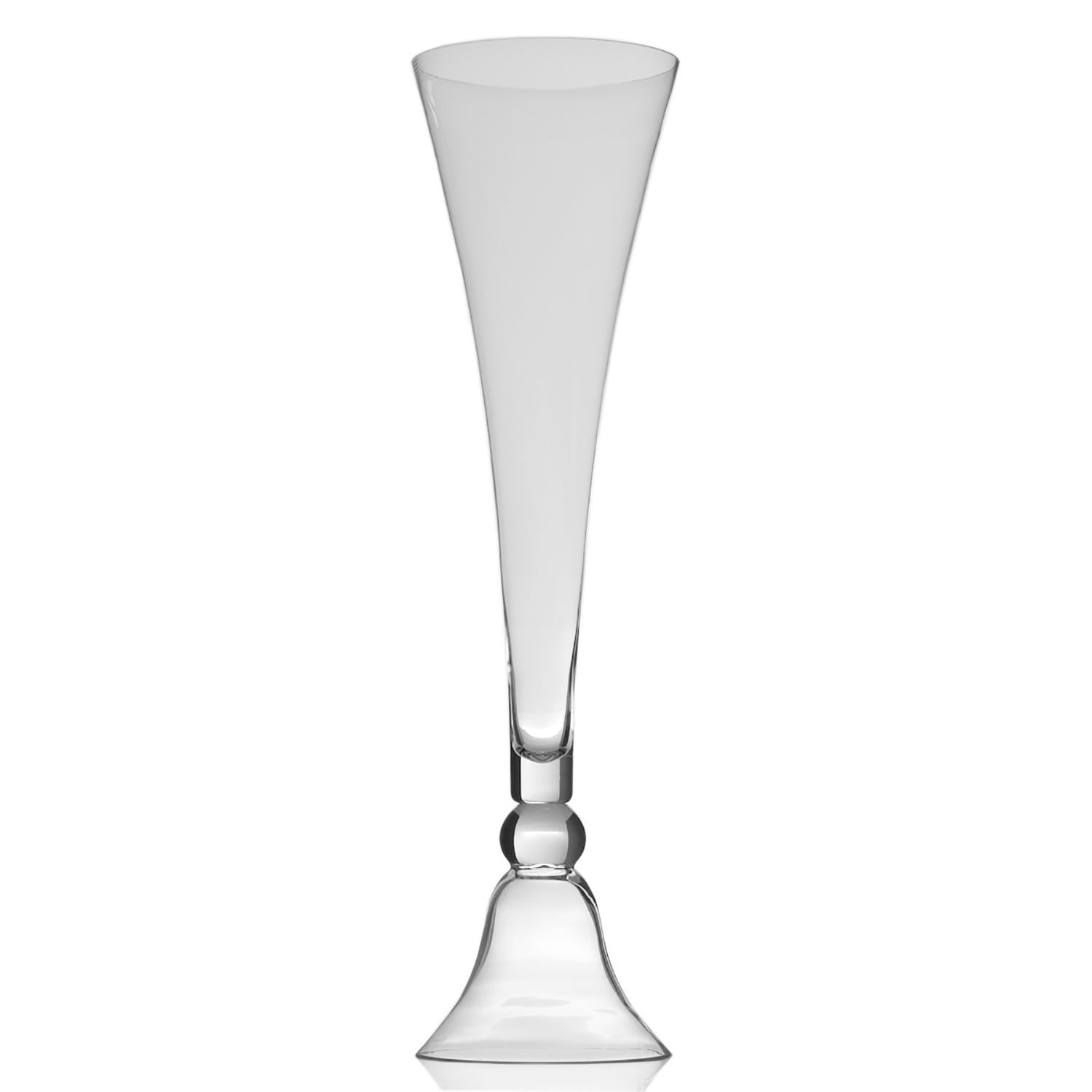 11 x 40 Clarinet Clear Glass Vase