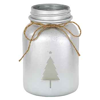 Silver Tree With Rope Jar