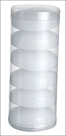 3 White Floating Candle, 6-Pack
