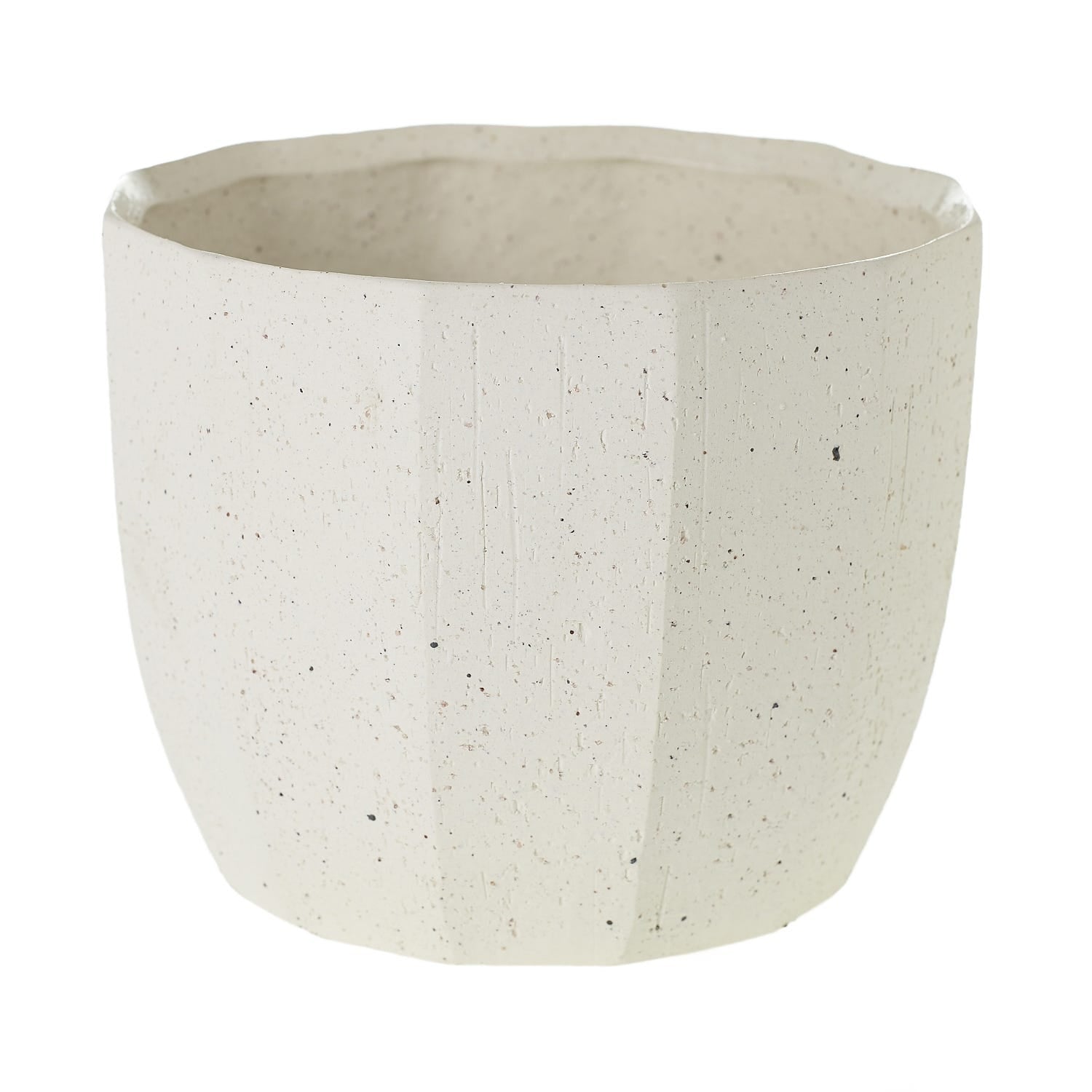7.5 x 6 Off White Bona Ceramic Pot