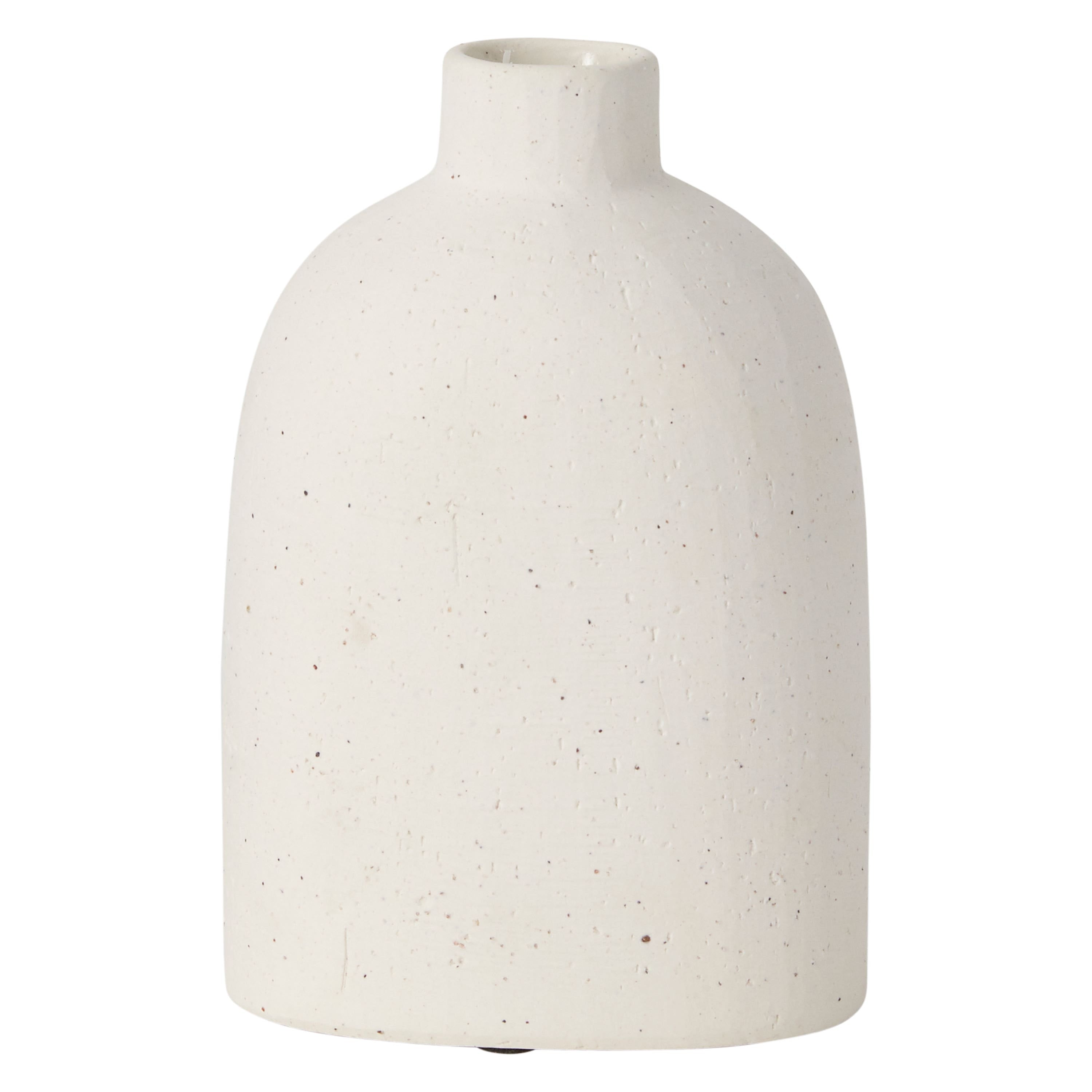 4 x 2.5 x 5.75 White Karis Bud Vase