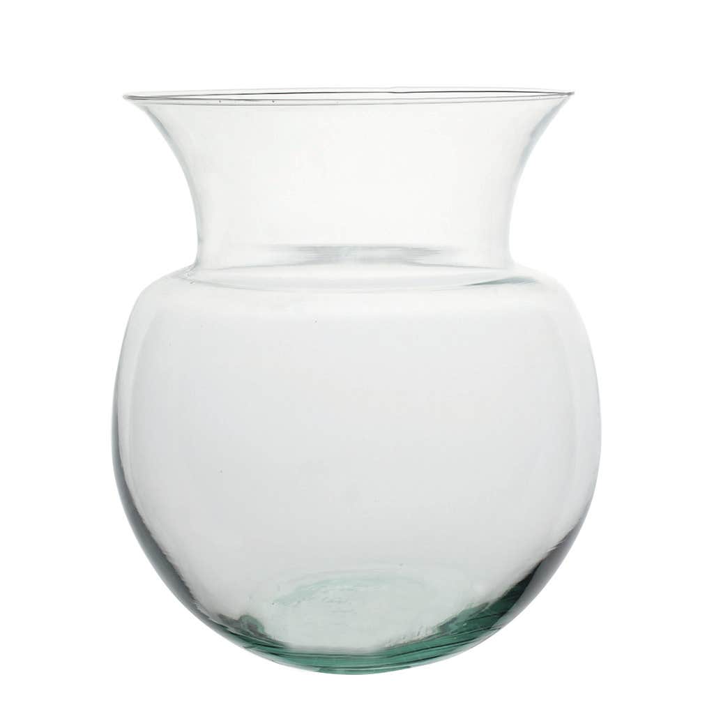 7.75 Clear Peony Vases 12-Case