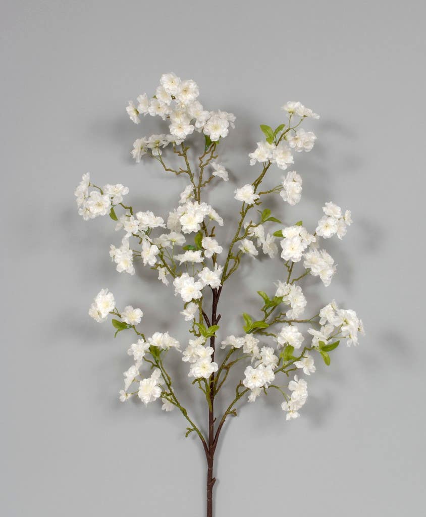 49.5 White Cherry Blossom Branch