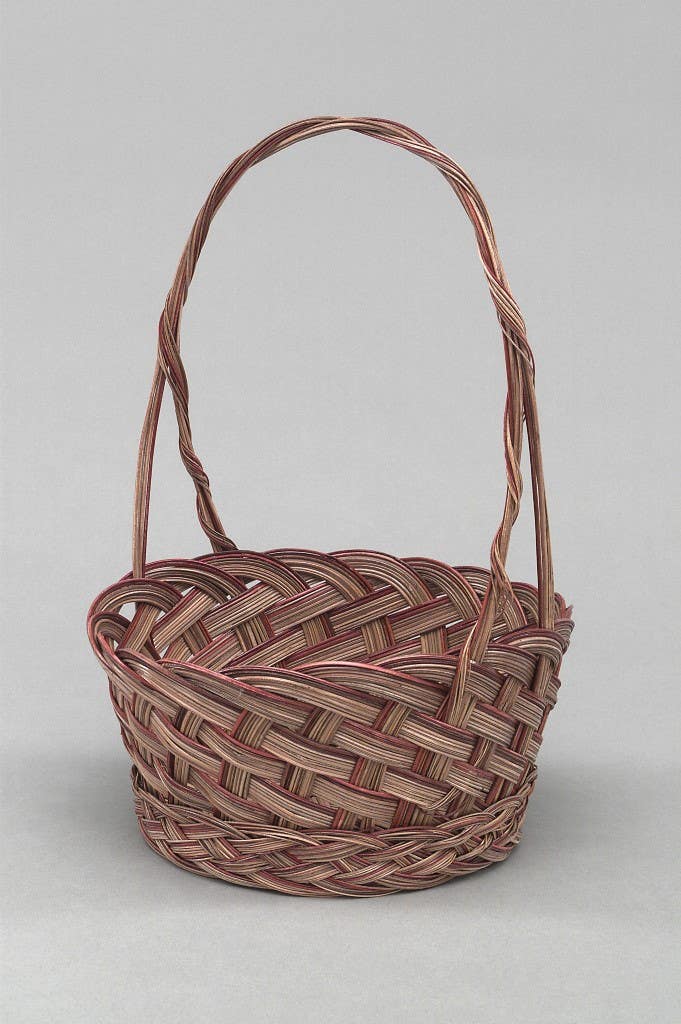 8.5x4.5x12.5 Round Coco Midrib Basket